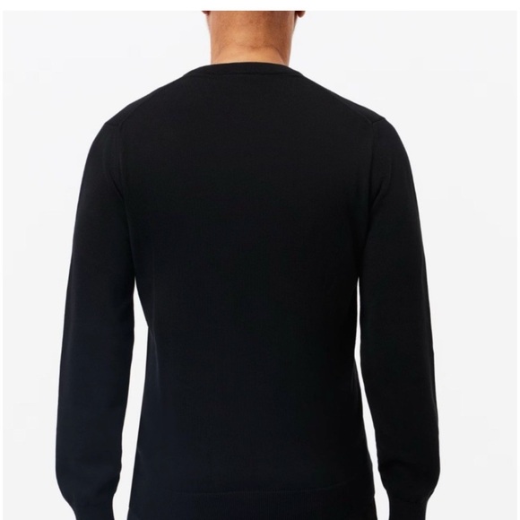 Men's Lacoste long Sleeve V Neck T Shirt Blue Navy Size 6 - Picture 2 of 14